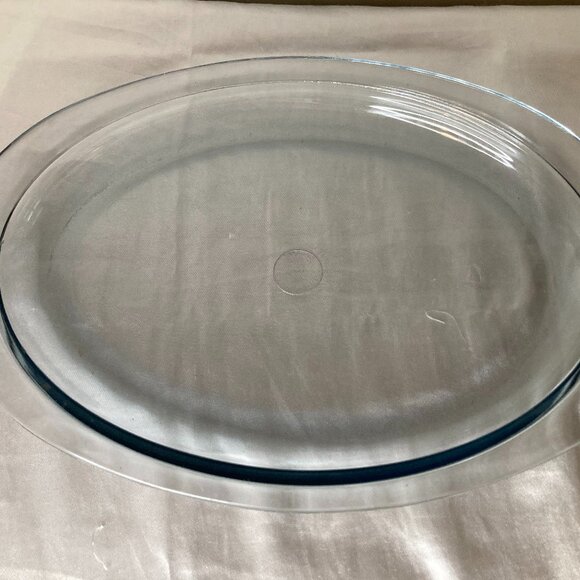 Pyrex | Dining | Vintage Pyrex Blue Tint 3 Oval Serving Platter 194s ...